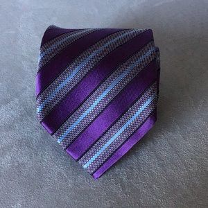 Ermenegildo Zegna purple black blue stripe Prof